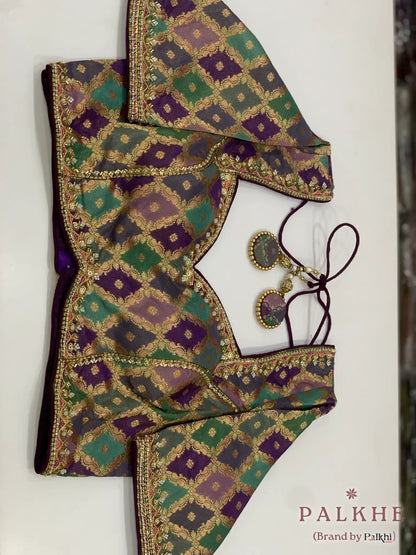 Lavender Fancy in Semi Ho Silk With ready Blouse (CS00)