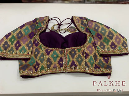 Lavender Fancy in Semi Ho Silk With ready Blouse (CS00)