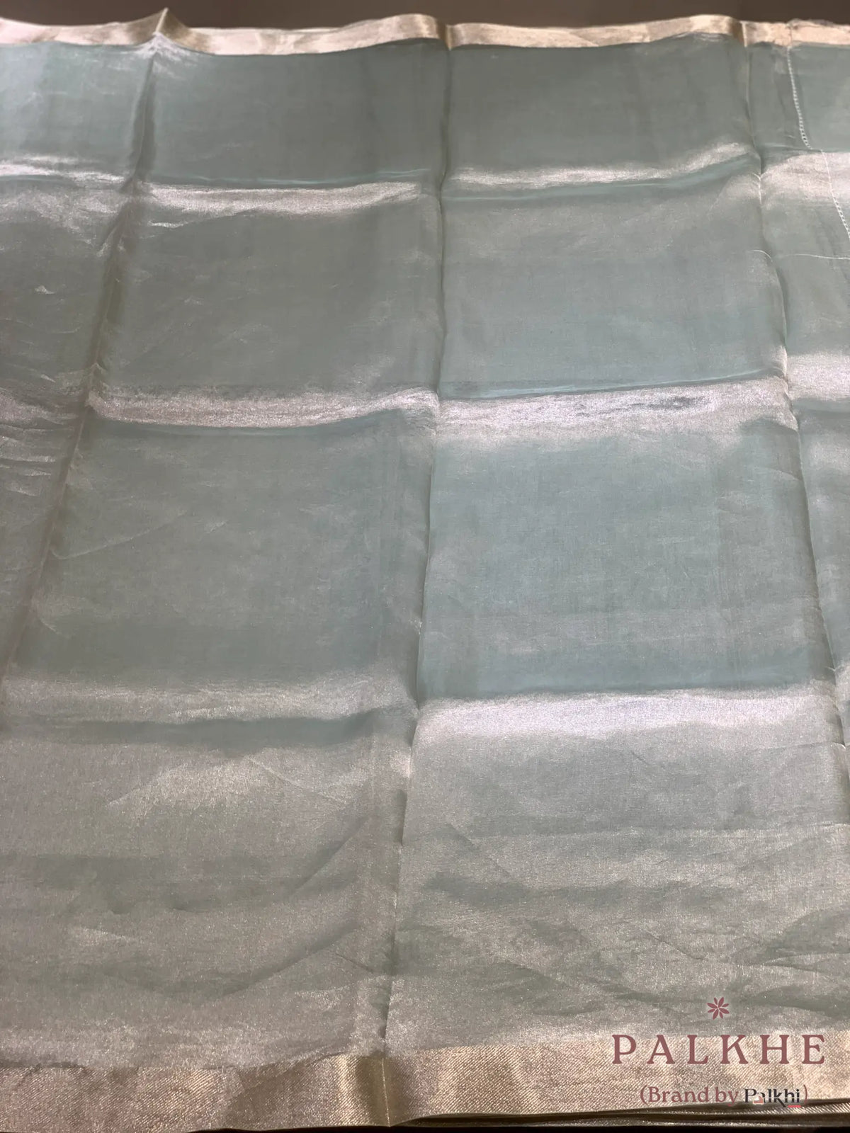 Light Blue Banarasi in Pure Tissue Silk (CP84)