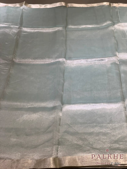 Light Blue Banarasi in Pure Tissue Silk (CP84)