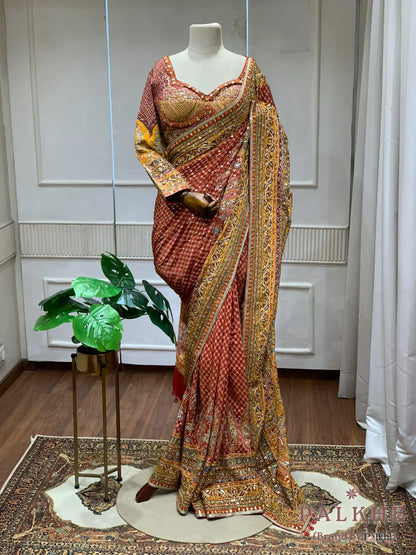 Mustard Yellow Inspired by Tarun Tahiliani x Hand Embroidery (CP66)