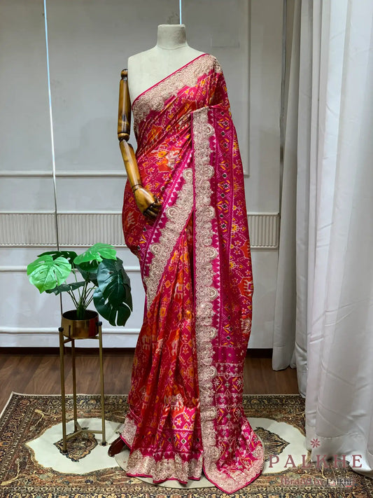 Rani Pink Patola x Hand Embroidery (CS05)