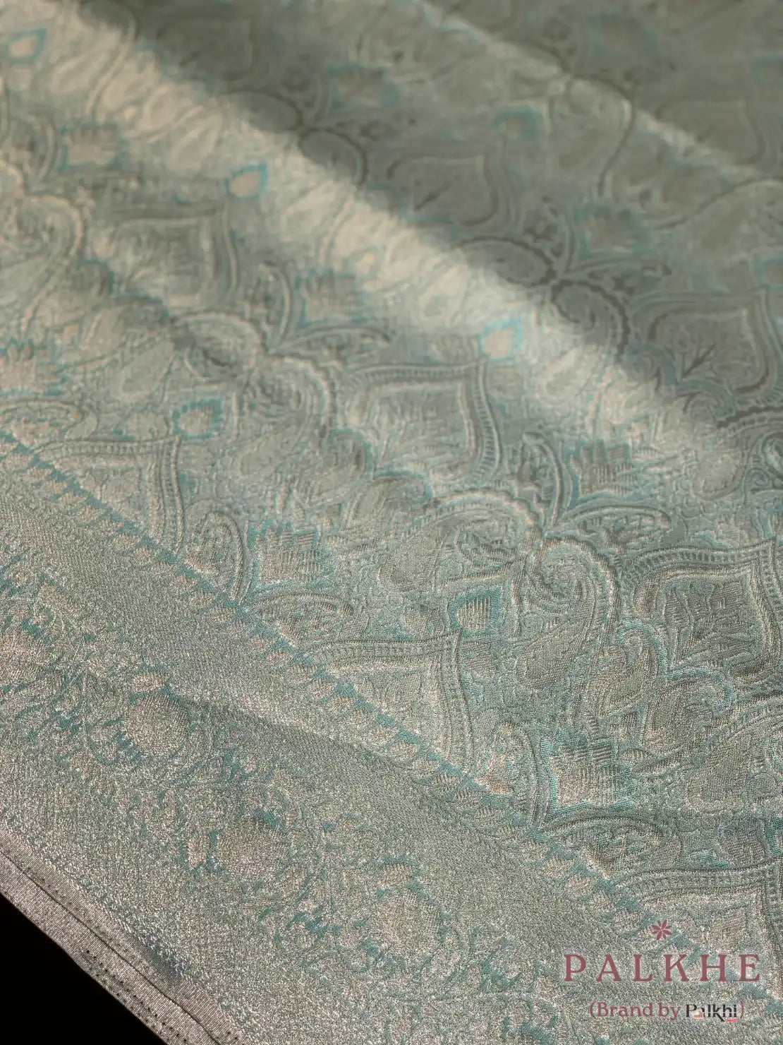 Mint Green Kanjivaram Floral in Semi Tissue Brocade (CK69)