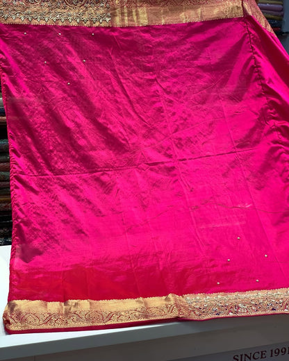 RANI PURE KANJIVARAM WITH ZARDOZI WORK
