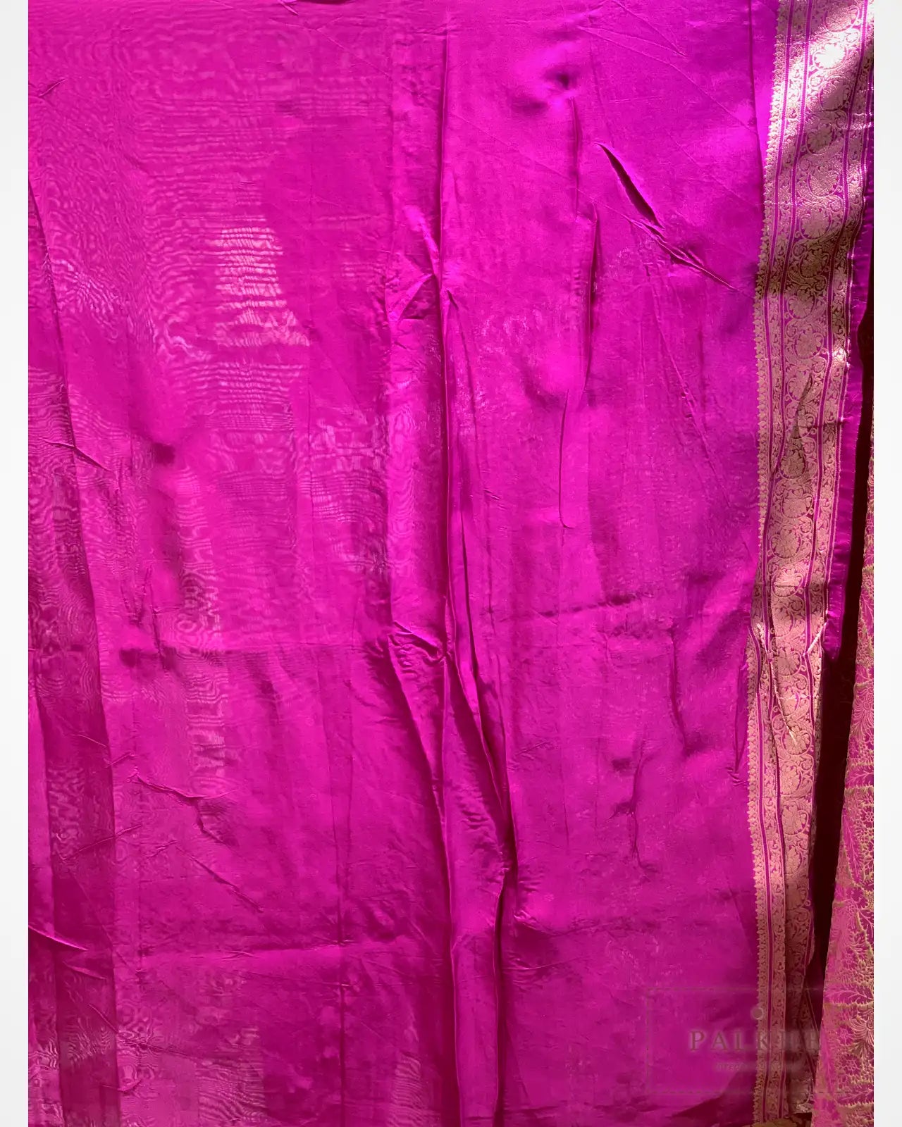 Wine Banarasi Floral Jaal in Silk