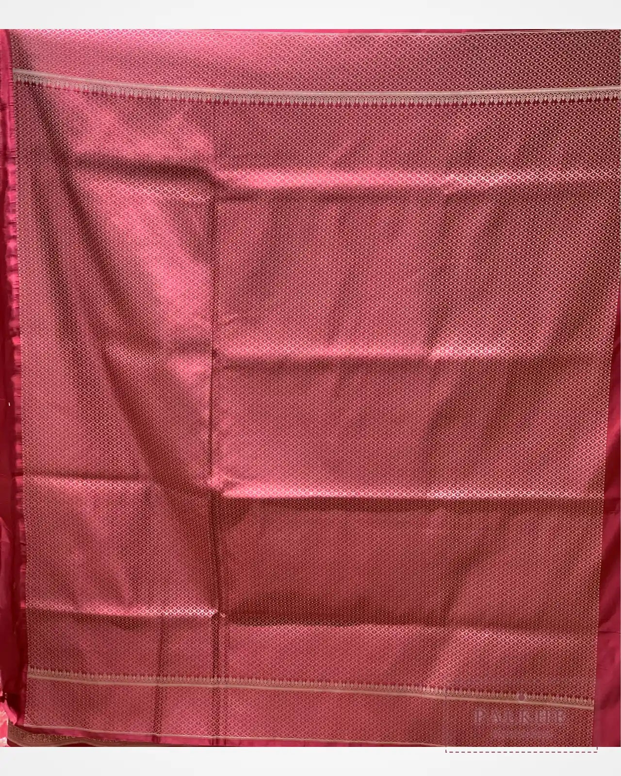 Maroon Banarasi Floral Jaal in Pure Katan Silk