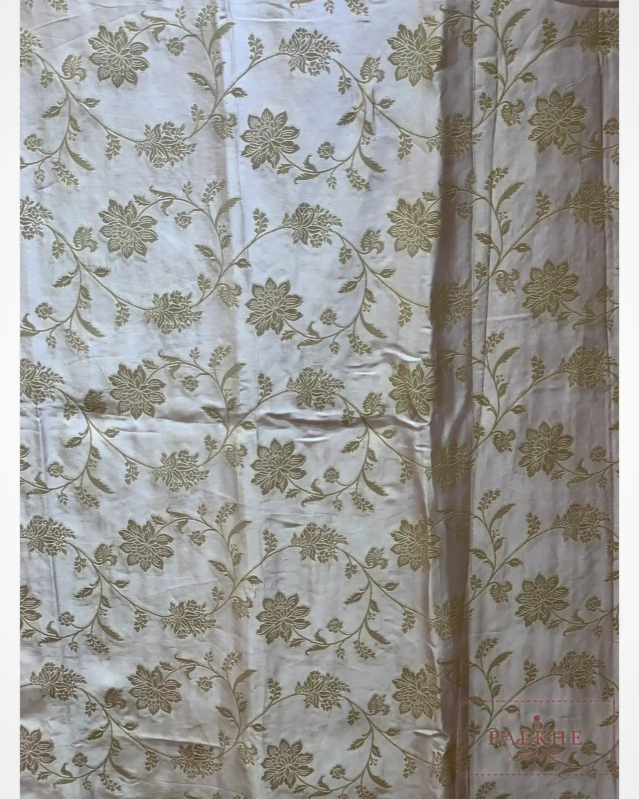 Lavender Floral Jaal Silk Banarasi x Hand Embroidery