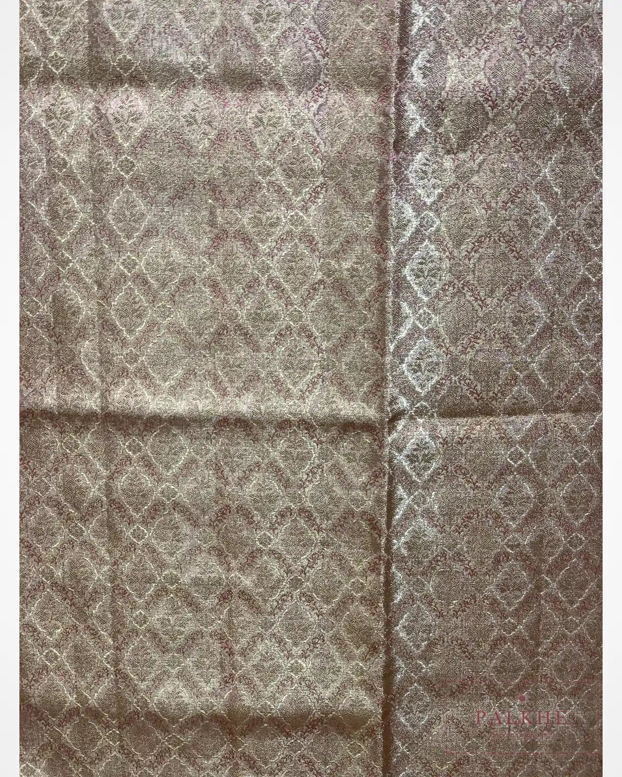 Rose Gold Kanjivaram in Tissue Brocade
