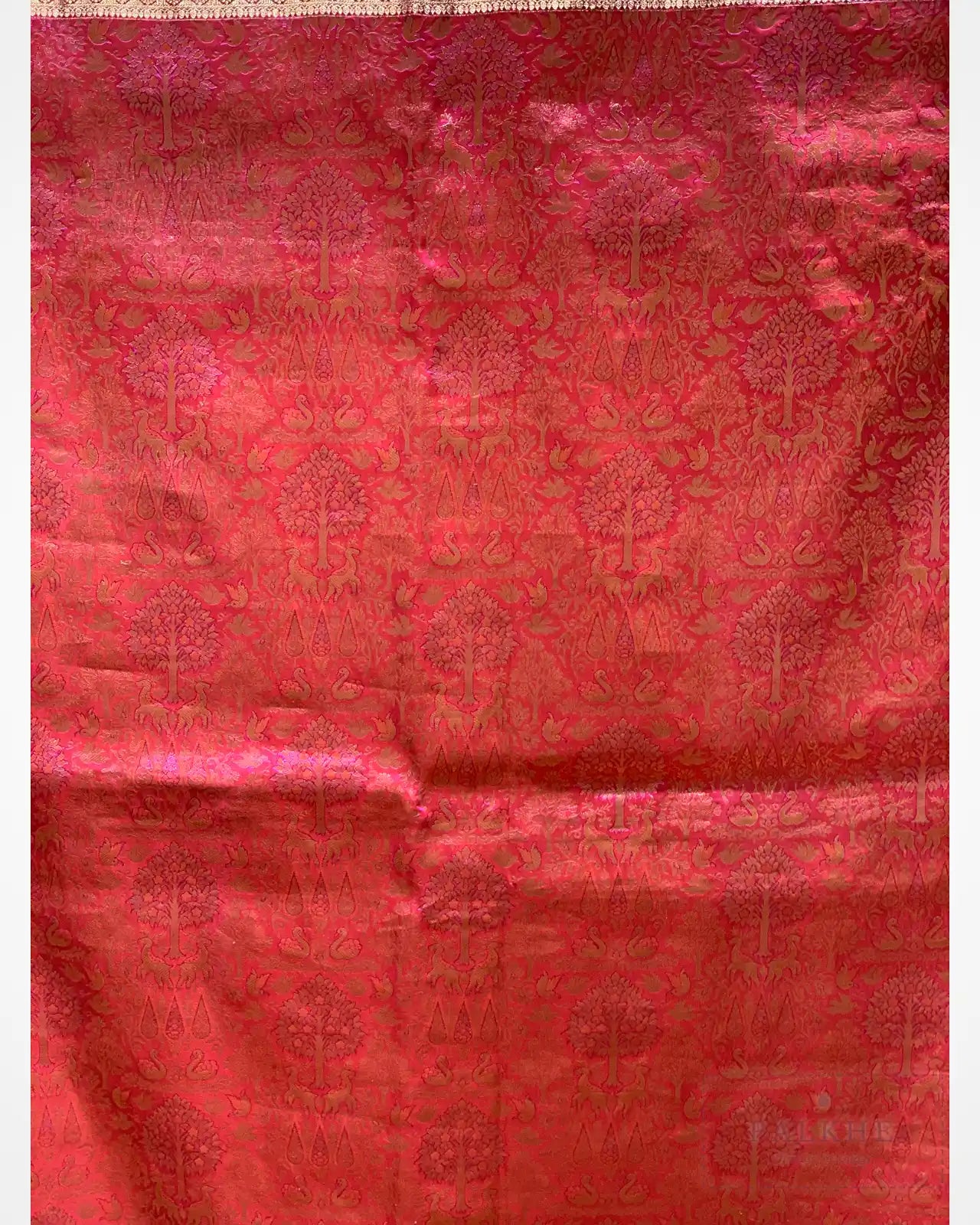 Rani Pink Pure Silk Kanjivaram x Hand Embroidery