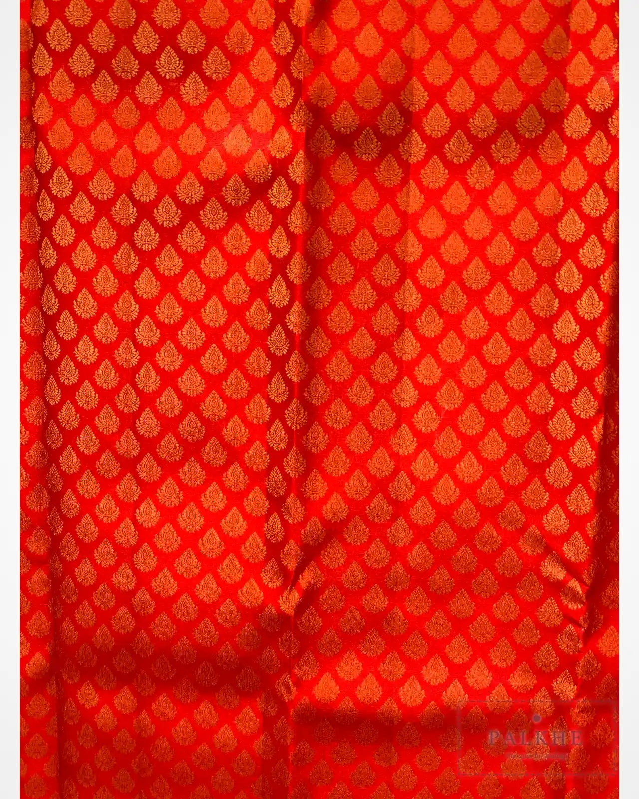 Red Kanjivaram Buttis in Pure Silk