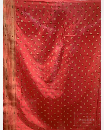 Pista Green Paithani Butti in Tissue Silk
