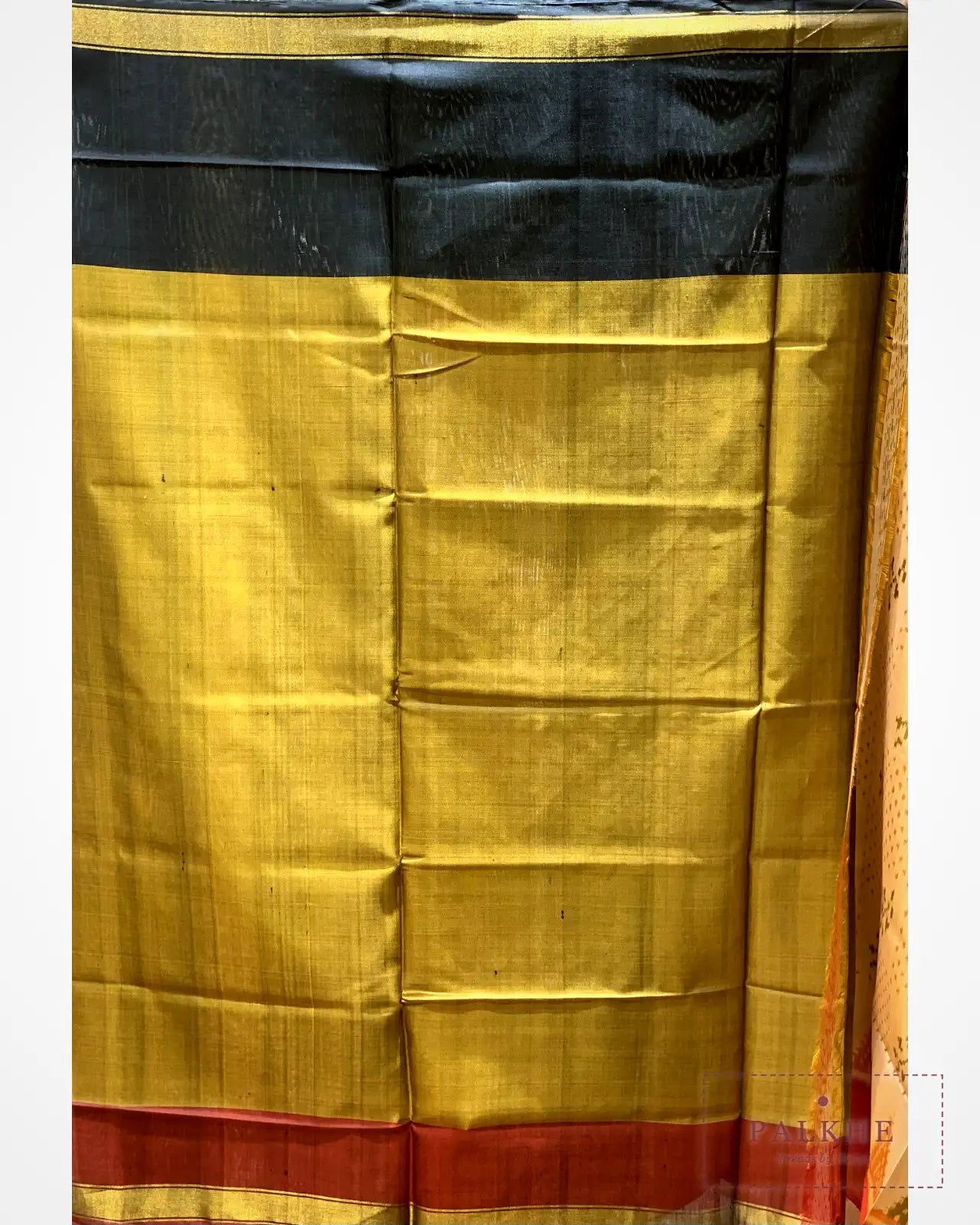 Beige Patola in Pure Silk