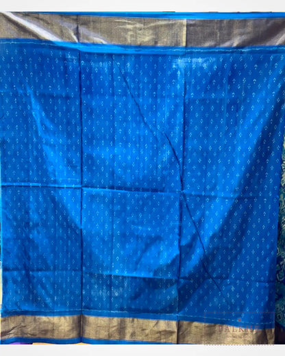Royal Blue & Sky Blue Patola in Pochampally