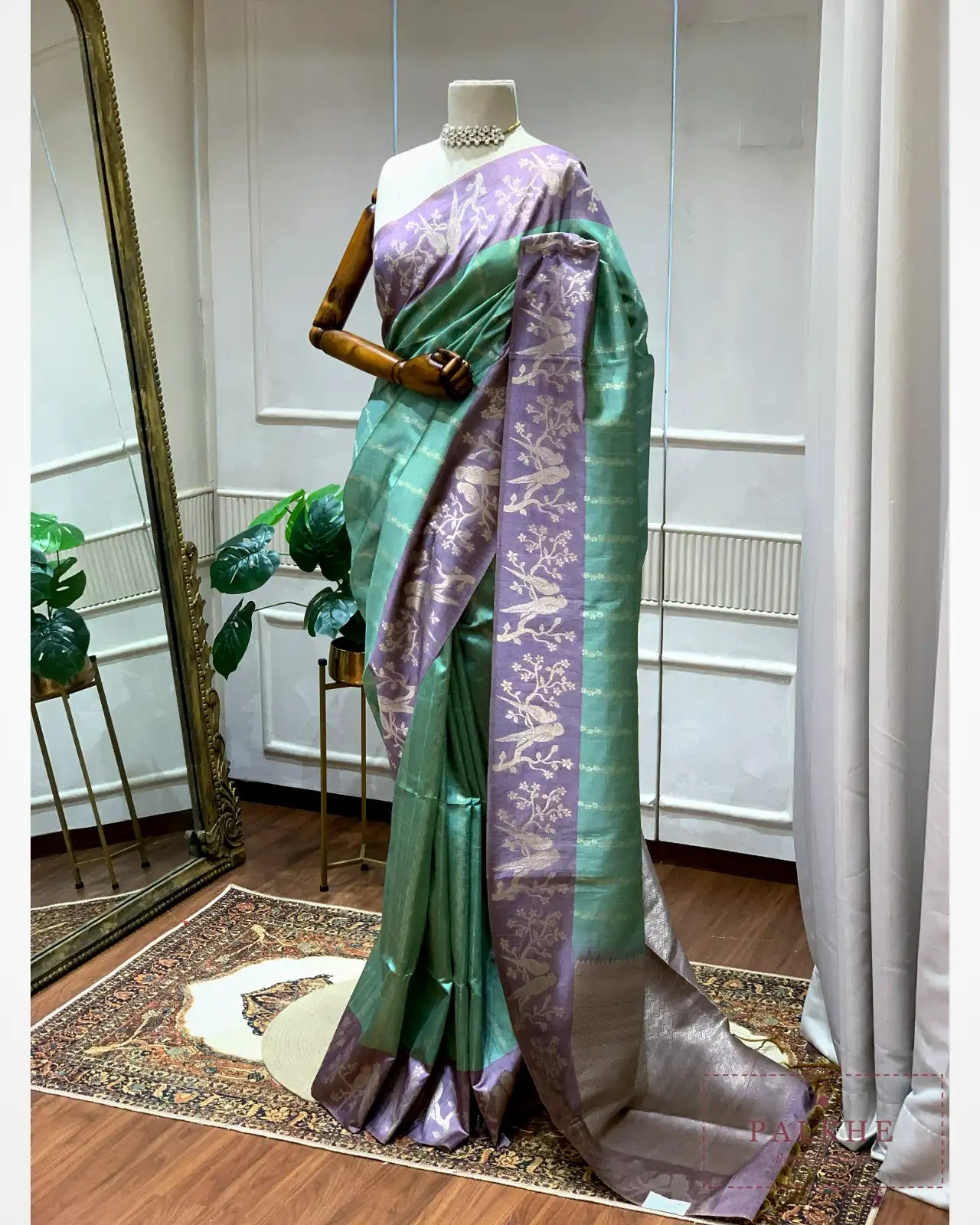 Green Tussar Silk