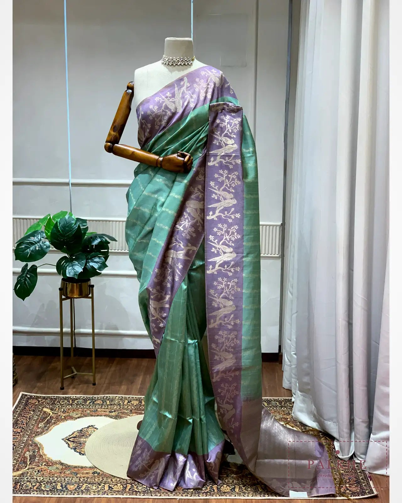 Green Tussar Silk